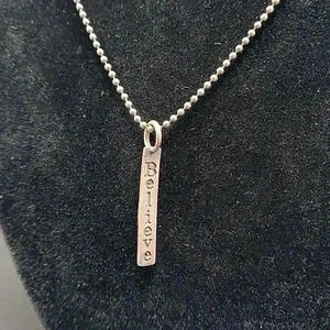 CLP Jewelry Sterling Silver Believe Necklace